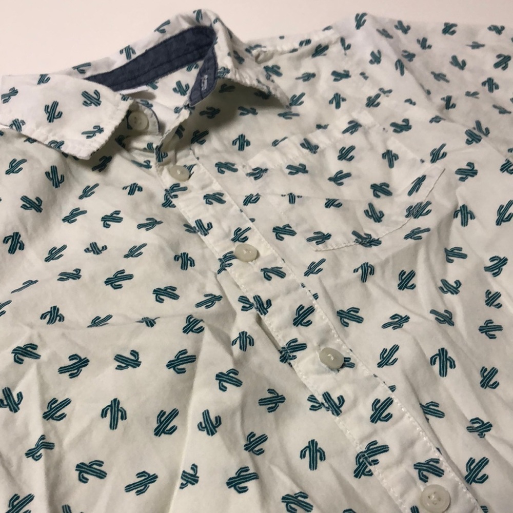 Gymboree Boys Cactus Button Down SS Shirt